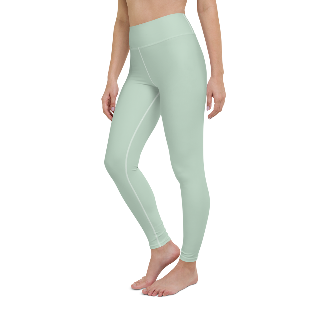 SanosTech™ High Waisted Yoga Leggings (Seafoam) – Sanos Fitness